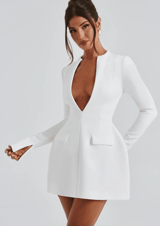 Zaya | Blazer Mini Dress in first_variant_option1 | Elegant Women&