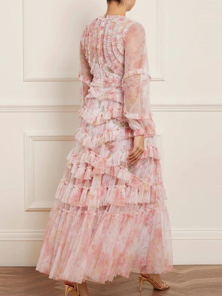 Zeri | Pastel Ruffle Dress in first_variant_option1 | Elegant Women&