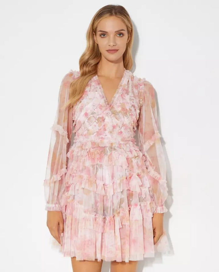 Zeri | Pastel Ruffle Dress in first_variant_option1 | Elegant Women&