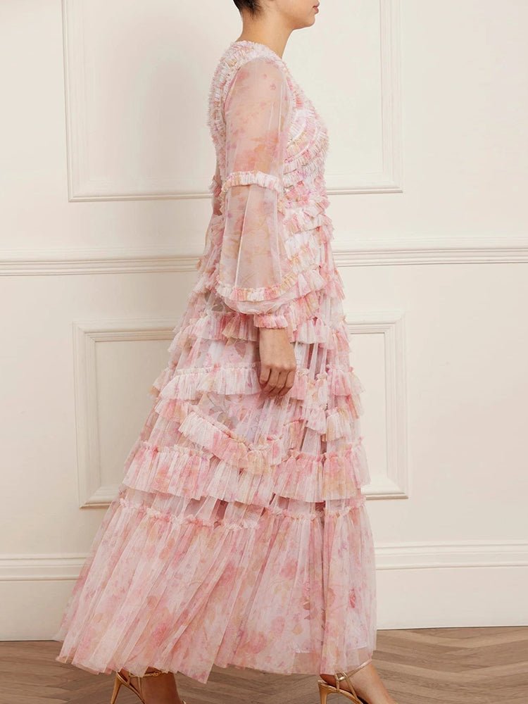 Zeri | Pastel Ruffle Dress in first_variant_option1 | Elegant Women&