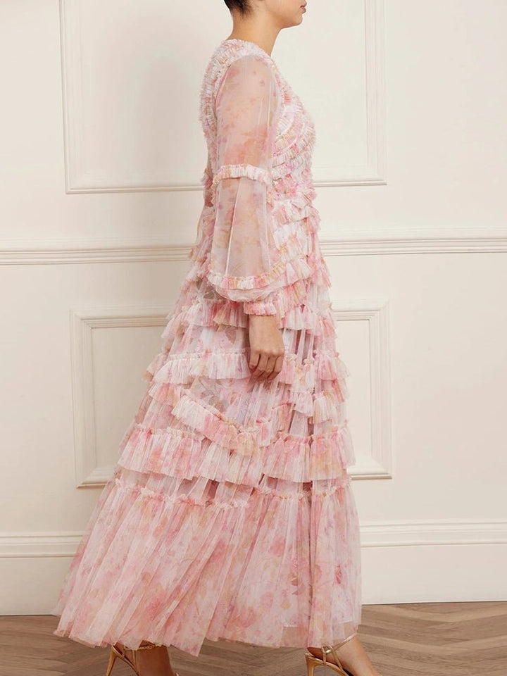 Zeri | Pastel Ruffle Dress in first_variant_option1 | Elegant Women&