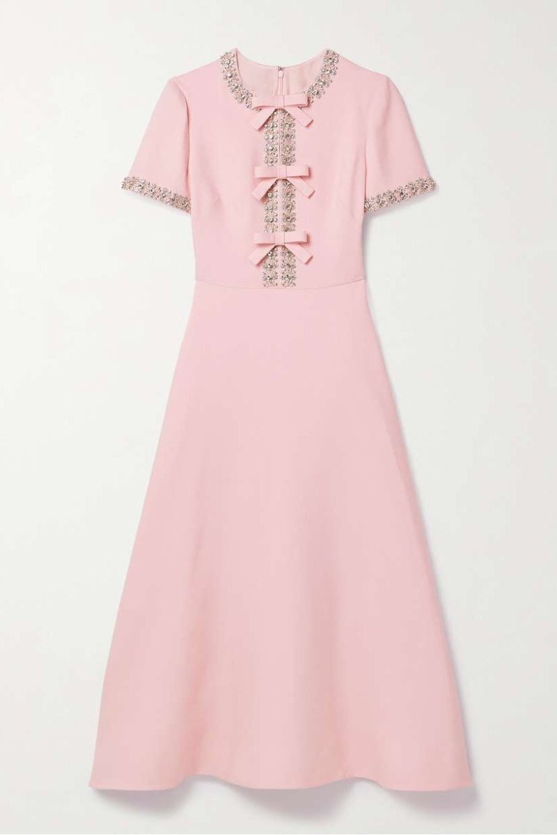 Jolie | Crystal-Embellished Midi Dress