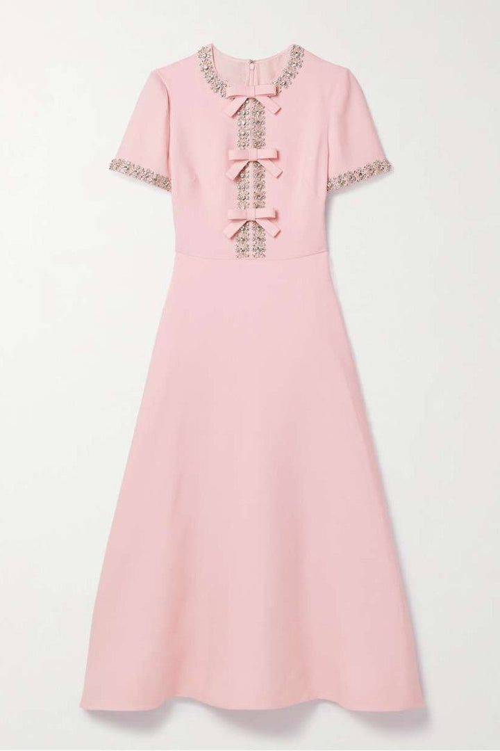 Jolie | Crystal-Embellished Midi Dress